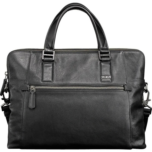 Tumi Beacon Hill Smith Jetsetter bag Sunday leather laptop travel bag black
